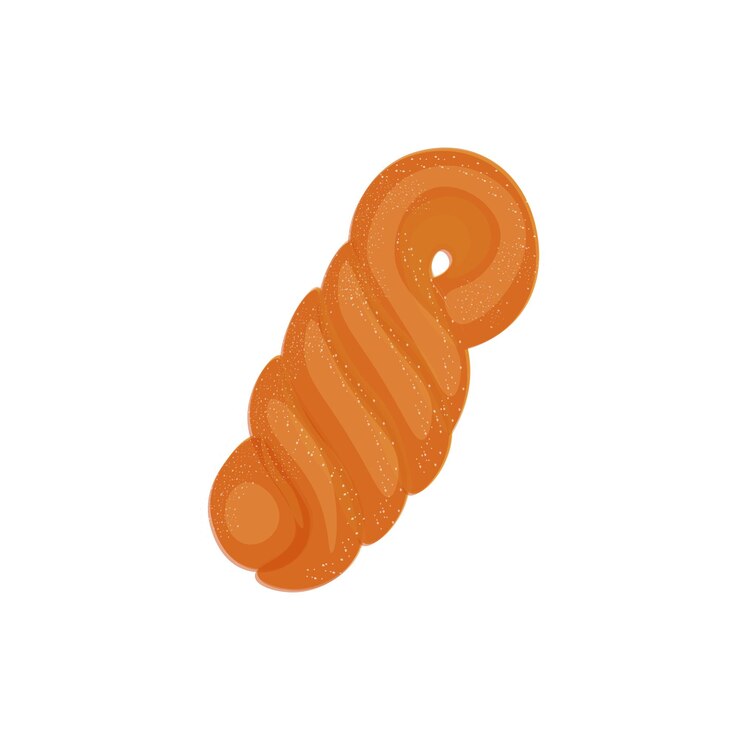 Ilustración del logotipo de una comida coreana Kkwabaegi