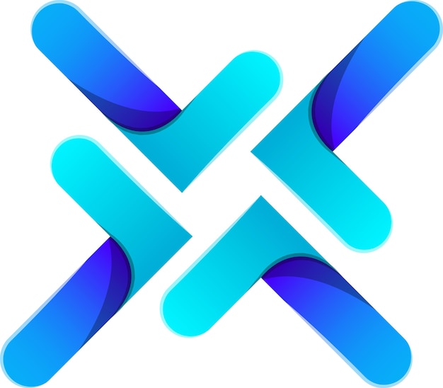 Ilustración de logotipo de conexión abstracta en estilo moderno y minimalista