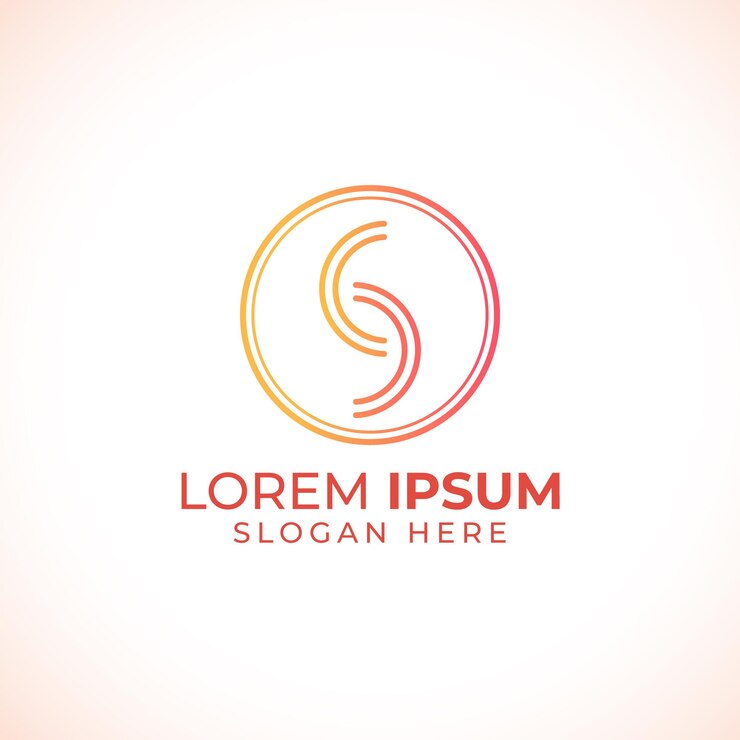 Vector ilustración de logotipo degradado