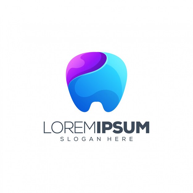 Ilustración de logotipo dental