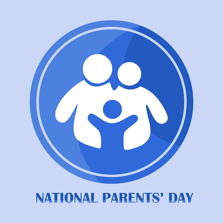 Ilustración del logotipo del día nacional de los padres