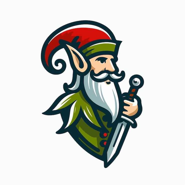 Vector ilustración del logotipo de los elfos