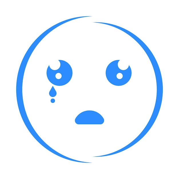 Ilustración del logotipo de la emoción linda