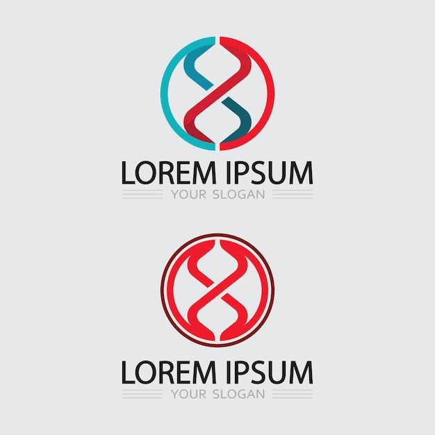 Ilustración del logotipo de la empresa y del letrero del icono de diseño