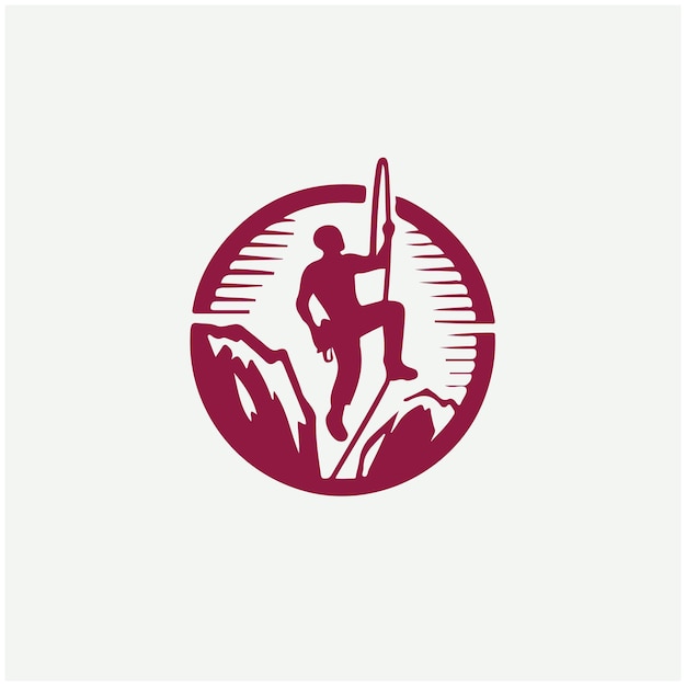 Ilustración del logotipo de la escalada en roca