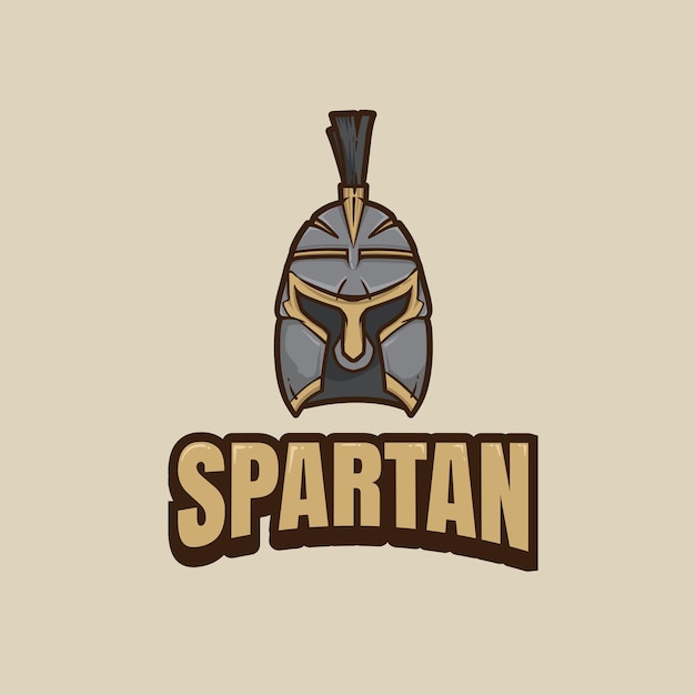 Ilustración del logotipo espartano vector del ejército griego