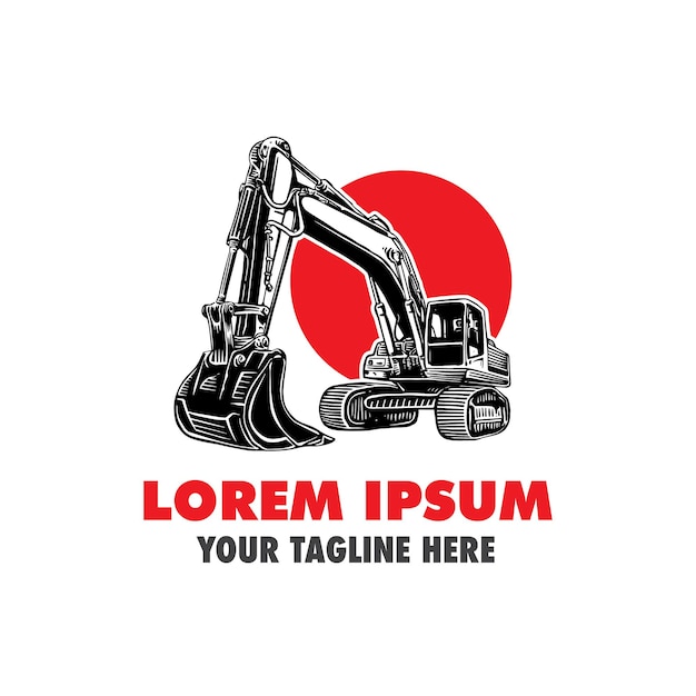 ilustración del logotipo de la excavadora
