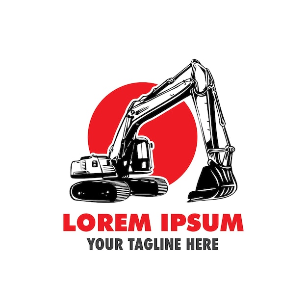 ilustración del logotipo de la excavadora