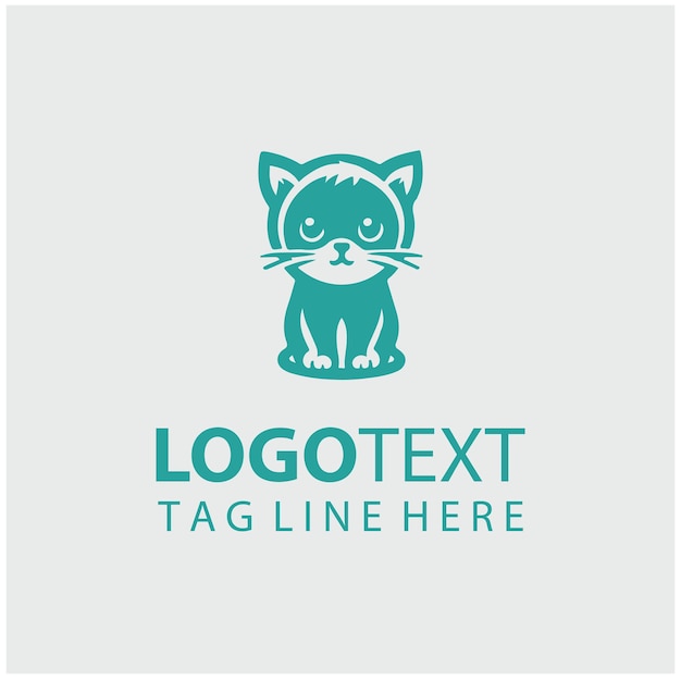 Ilustración del logotipo del gatito
