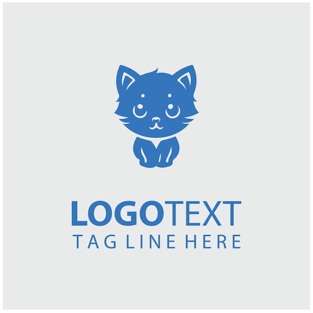 Ilustración del logotipo del gatito