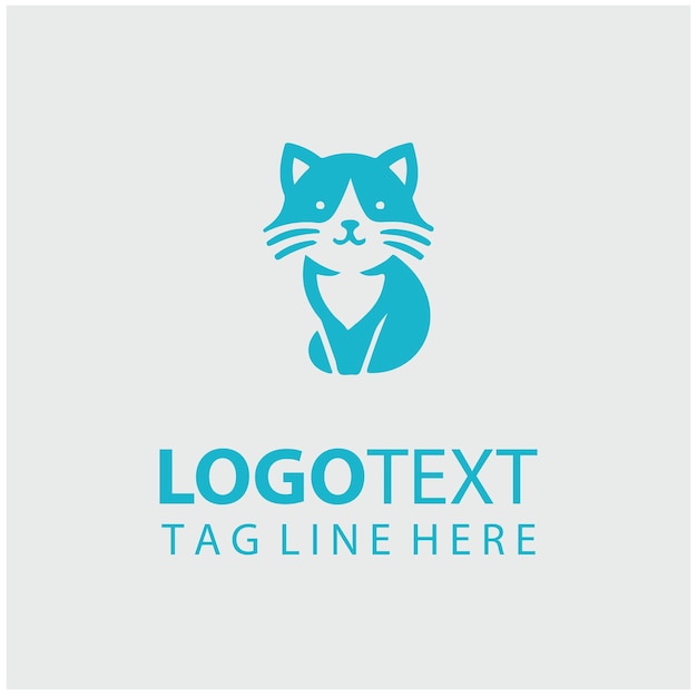 Ilustración del logotipo del gatito