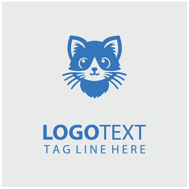 Ilustración del logotipo del gatito