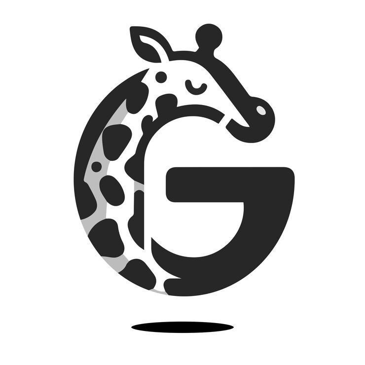 Vector ilustración del logotipo de giraffe vector