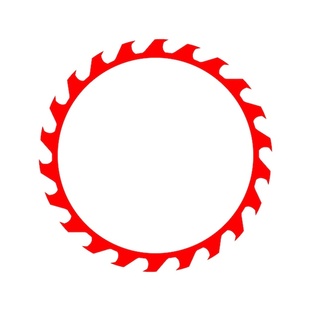 Ilustración del logotipo de la hoja de sierra circular
