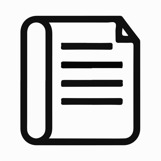 Ilustración del logotipo del icono del archivo de carpeta para ui