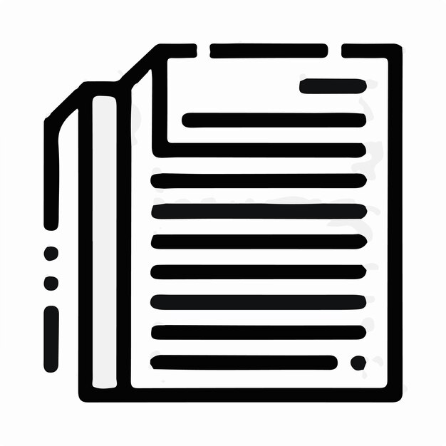 Ilustración del logotipo del icono del archivo de carpeta para ui