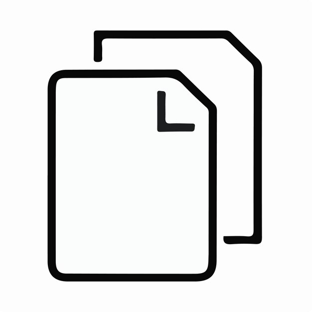 Ilustración del logotipo del icono del archivo de carpeta para ui