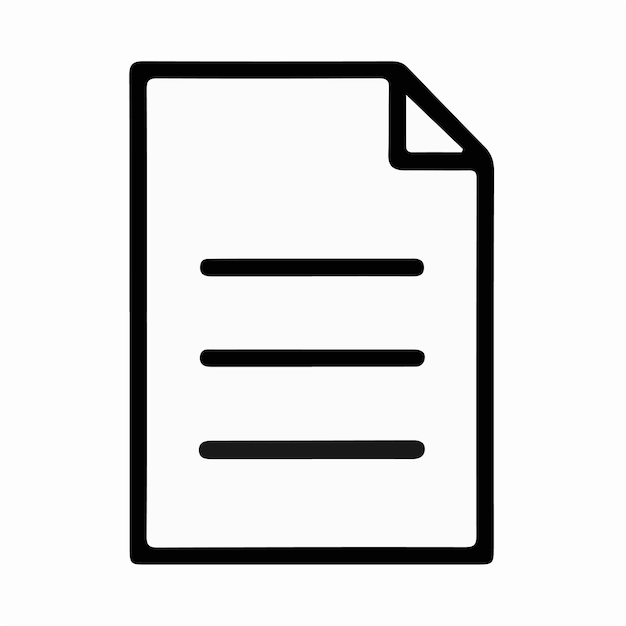 Ilustración del logotipo del icono del archivo de carpeta para ui