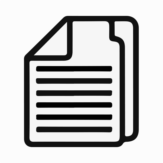 Ilustración del logotipo del icono del archivo de carpeta para ui