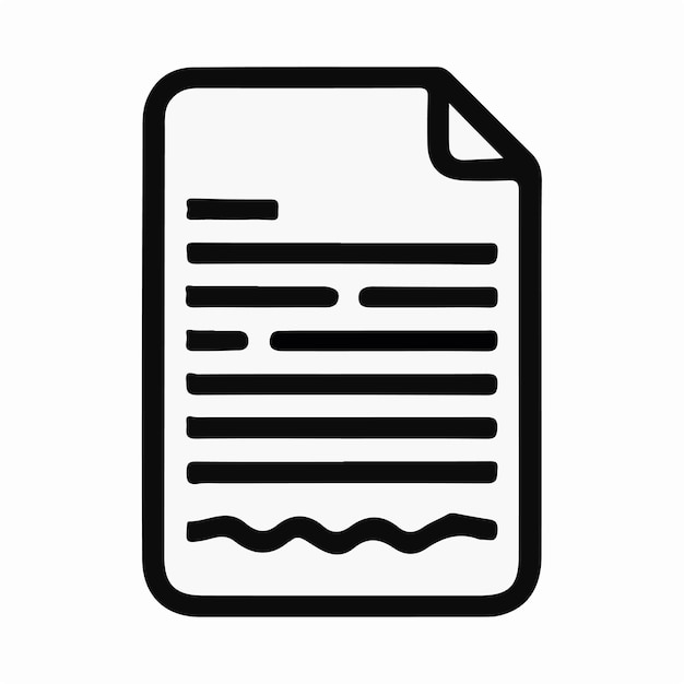 Ilustración del logotipo del icono del archivo de carpeta para ui