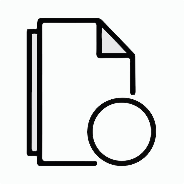 Ilustración del logotipo del icono del archivo de carpeta para ui