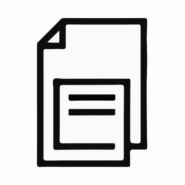Ilustración del logotipo del icono del archivo de carpeta para ui