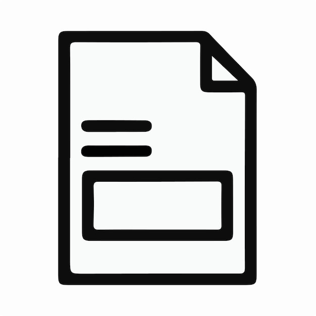 Ilustración del logotipo del icono del archivo de carpeta para ui