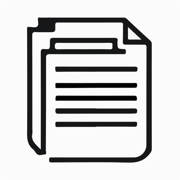 Ilustración del logotipo del icono del archivo de carpeta para ui