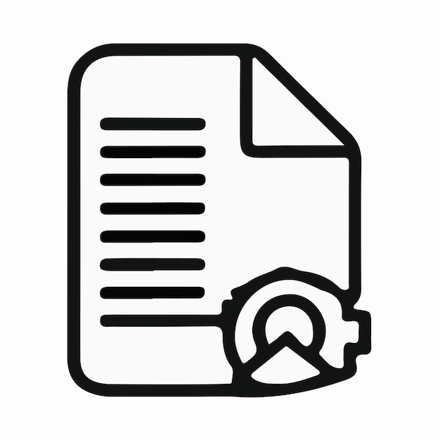 Ilustración del logotipo del icono del archivo de carpeta para ui