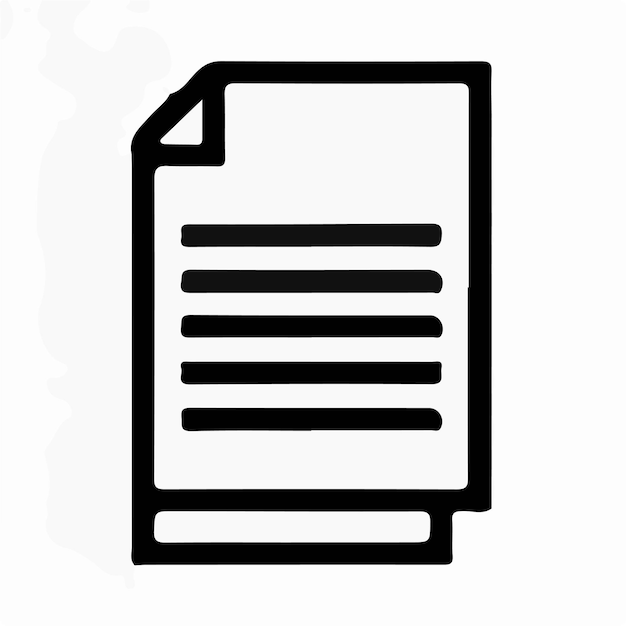 Ilustración del logotipo del icono del archivo de carpeta para ui