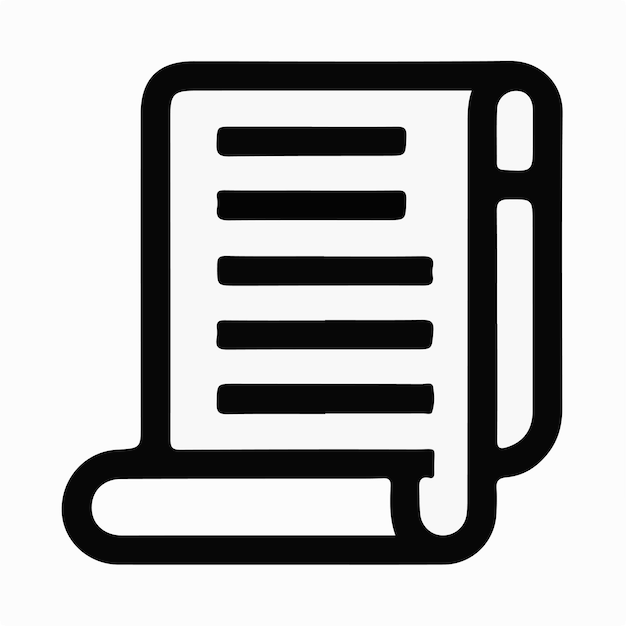 Ilustración del logotipo del icono del archivo de carpeta para ui