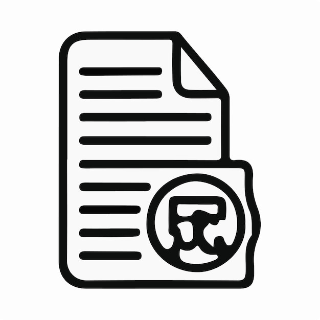 Ilustración del logotipo del icono del archivo de carpeta para ui