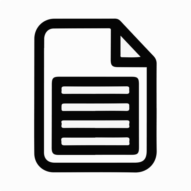 Ilustración del logotipo del icono del archivo de carpeta para ui