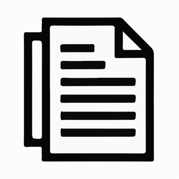 Ilustración del logotipo del icono del archivo de carpeta para ui