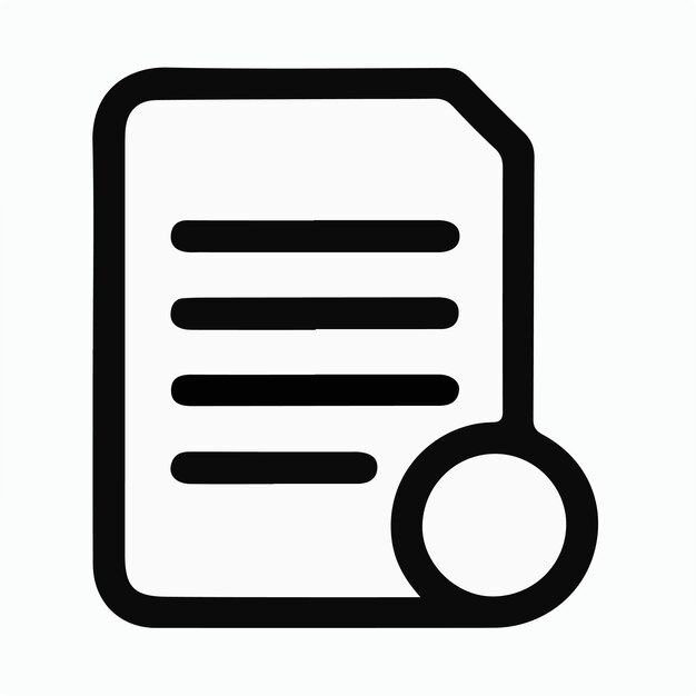 Ilustración del logotipo del icono del archivo de carpeta para ui