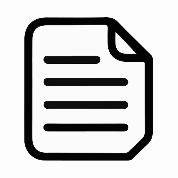 Ilustración del logotipo del icono del archivo de carpeta para ui