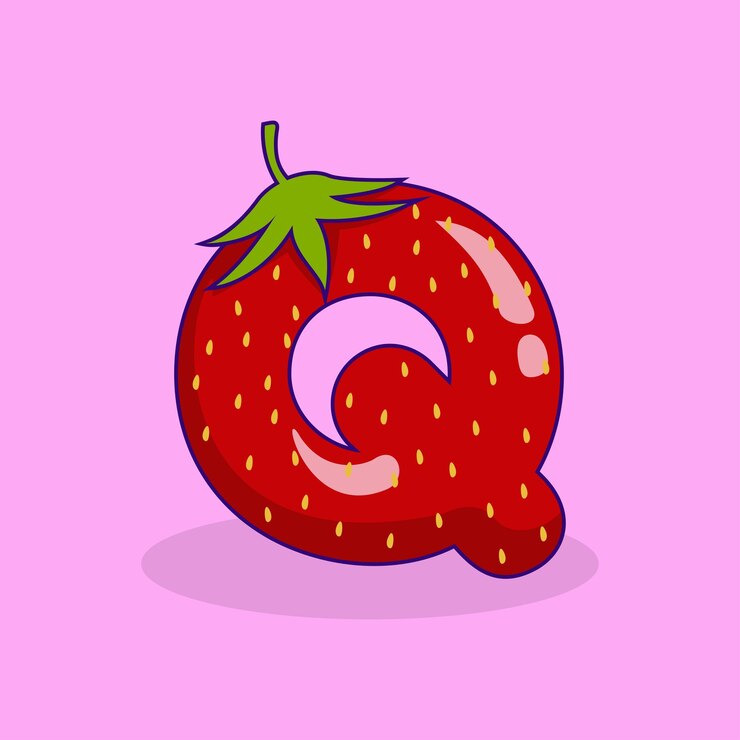 Vector ilustración del logotipo del icono de la fuente de fresa