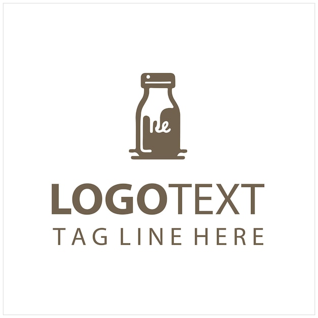 Ilustración del logotipo de la leche