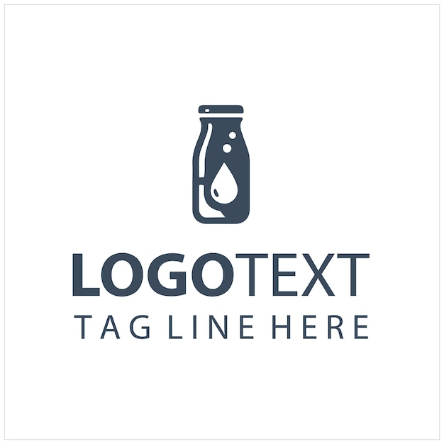 Ilustración del logotipo de la leche