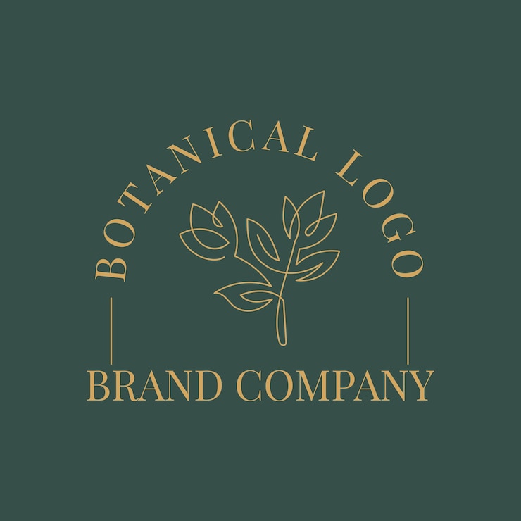 Vector ilustración del logotipo de una línea de floristería
