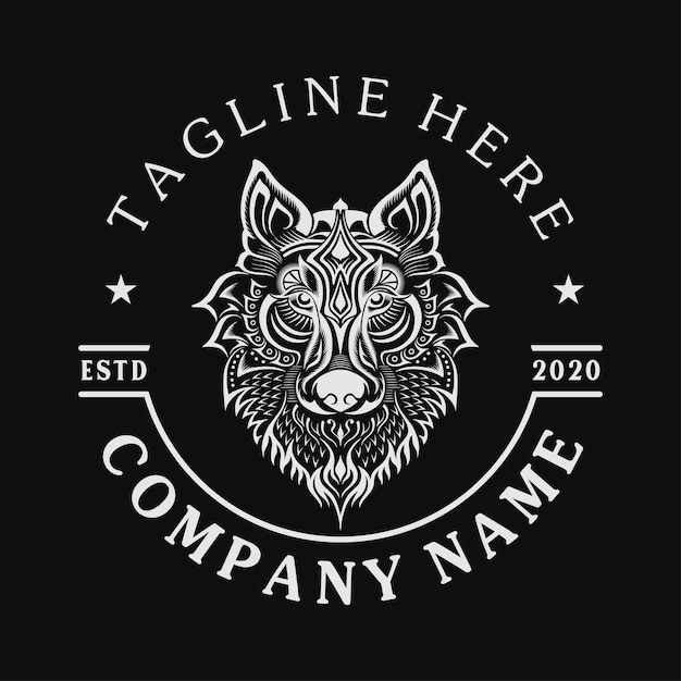 Ilustración del logotipo del lobo
