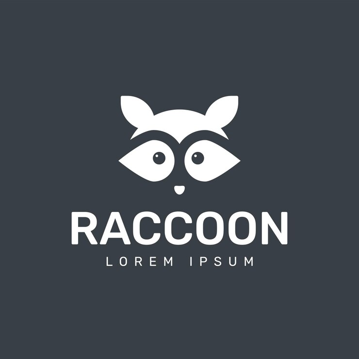 Ilustración del logotipo de mapache