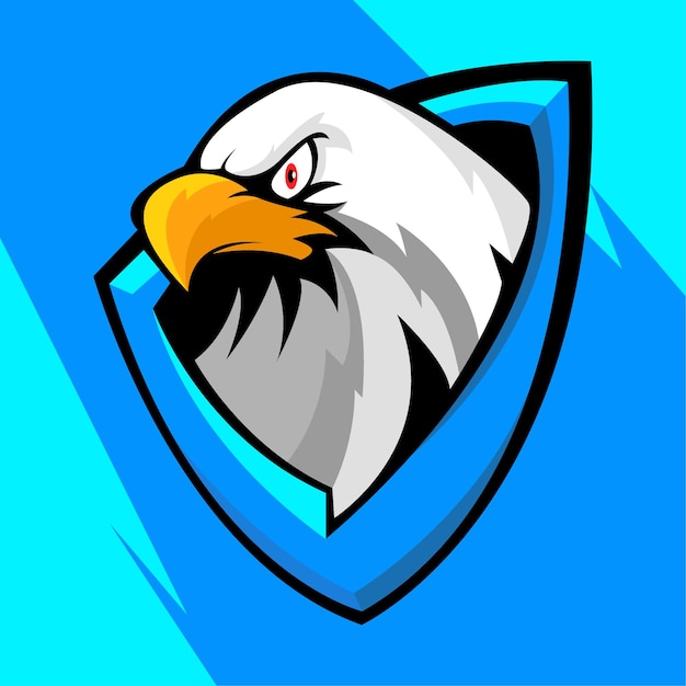 Ilustración del logotipo de la mascota de eagle esport