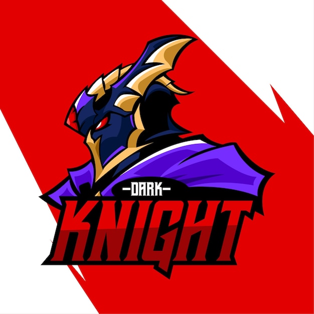 Ilustración del logotipo de la mascota knight esport