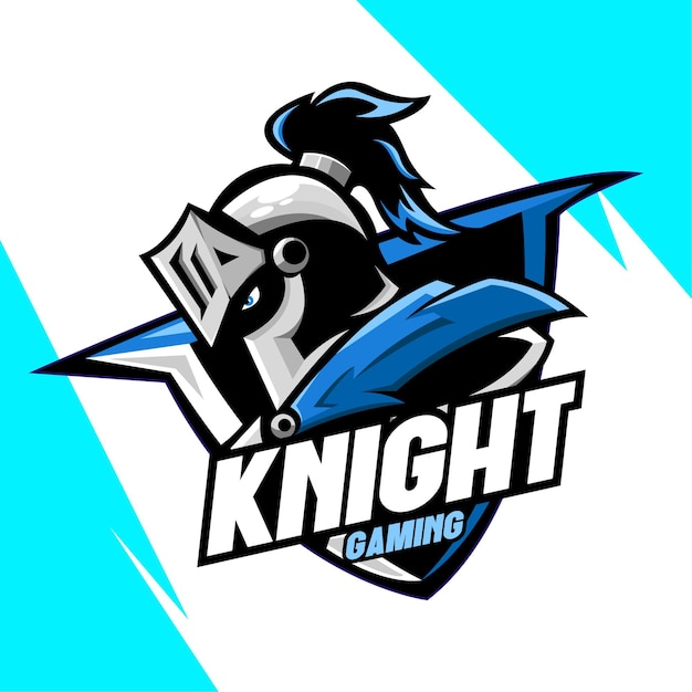 ILUSTRACIÓN DEL LOGOTIPO DE LA MASCOTA KNIGHT ESPORT