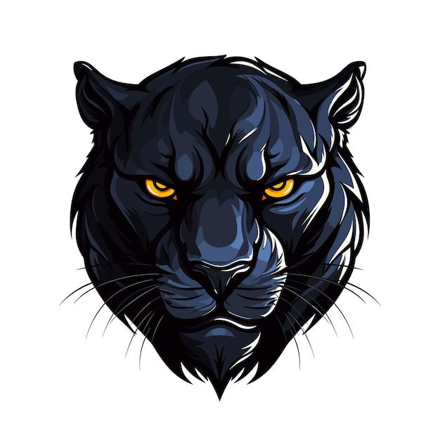 Ilustración del logotipo de la mascota Pantera Negra