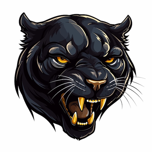 Ilustración del logotipo de la mascota Pantera Negra