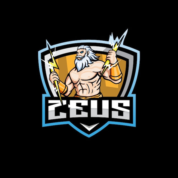 Ilustración del logotipo de la mascota de zeus esport