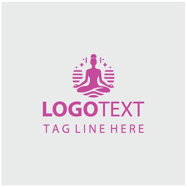 Ilustración del logotipo de la meditación
