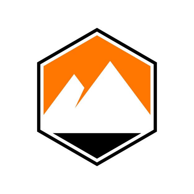 ilustración de logotipo de montaña